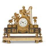 A DIRECTOIRE ORMOLU AND LEVANTO ROSSO MARBLE MANTEL CLOCK - photo 1