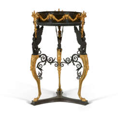 AN ITALIAN GILT AND PATINATED BRONZE JARDINIERE