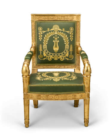 A PAIR OF RESTAURATION GILTWOOD AND GILT-GESSO FAUTEUILS - photo 3