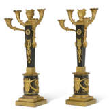 A PAIR OF EMPIRE ORMOLU AND PATINATED BRONZE FOUR-LIGHT CANDELABRA - photo 6