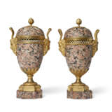 A PAIR OF LATE LOUIS XVI ORMOLU-MOUNTED GRANITO ROSSO POT-POURRI VASES - photo 2