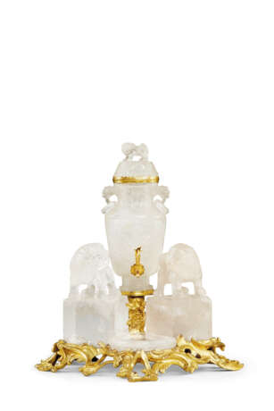 A LOUIS XV ORMOLU AND ROCK CRYSTAL TABLE FOUNTAIN - photo 2