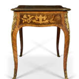 AN EARLY VICTORIAN ORMOLU-MOUNTED MAHOGANY, FRUITWOOD, AMARANTH AND MARQUETRY WRITING-TABLE - photo 3