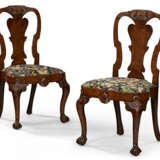 A PAIR OF GEORGE II WALNUT SIDE CHAIRS - photo 1