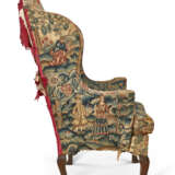 A QUEEN ANNE WALNUT AND BEECHWOOD WING ARMCHAIR - photo 4