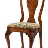 A GEORGE I BURR WALNUT SIDE CHAIR - photo 1