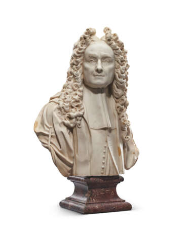 A FRENCH MARBLE BUST OF A GENTLEMAN - фото 1