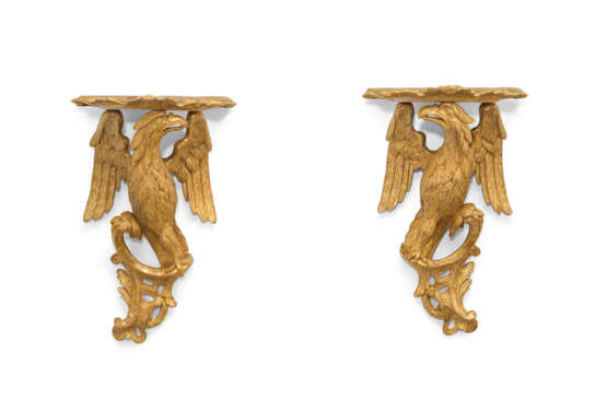 A PAIR OF GEORGE III GILTWOOD BRACKETS - Foto 1