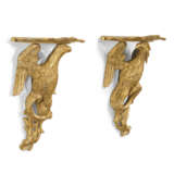 A PAIR OF GEORGE III GILTWOOD BRACKETS - Foto 4