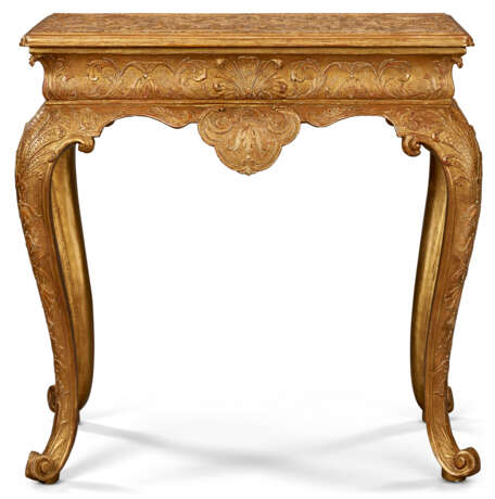 A GEORGE I GILTWOOD AND GILT-GESSO SIDE TABLE - фото 1