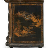 A MATCHED PAIR OF CHINESE EXPORT BLACK AND GILT LACQUER COMMODES - фото 10