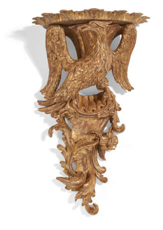 A PAIR OF LARGE GEORGE III STYLE GILTWOOD BRACKETS - photo 4