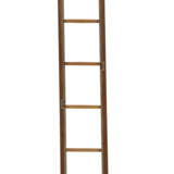 A WILLIAM IV LEATHER LINED FOLDING LIBRARY LADDER - Foto 1