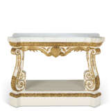 AN ENGLISH PARCEL-GILT AND WHITE PAINTED CONSOLE TABLE - photo 1