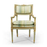 A SET OF ITALIAN PARCEL-GILT AND BLUE-PAINTED SEAT FURNITURE - photo 7