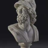 A LARGE ITALIAN MARBLE BUST OF AJAX - photo 3