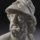 A LARGE ITALIAN MARBLE BUST OF AJAX - photo 8