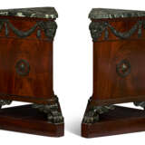 A PAIR OF REGENCY MAHOGANY AND PARCEL-BRONZED TRIANGULAR PEDESTALS - photo 4