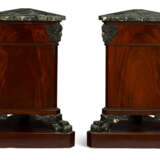 A PAIR OF REGENCY MAHOGANY AND PARCEL-BRONZED TRIANGULAR PEDESTALS - photo 5