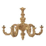 AN ENGLISH GILTWOOD AND GILT GESSO SIX-LIGHT CHANDELIER - photo 1