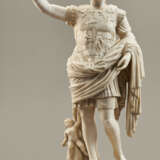 AN ITALIAN ALABASTER FIGURE OF THE AUGUSTUS OF PRIMA PORTA - photo 11