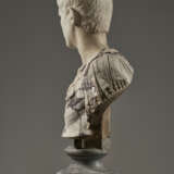 AN ITALIAN MARBLE BUST OF CALIGULA, ON PEDESTAL - photo 7