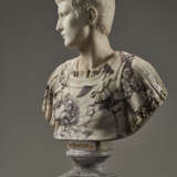 AN ITALIAN MARBLE BUST OF CALIGULA, ON PEDESTAL - photo 8