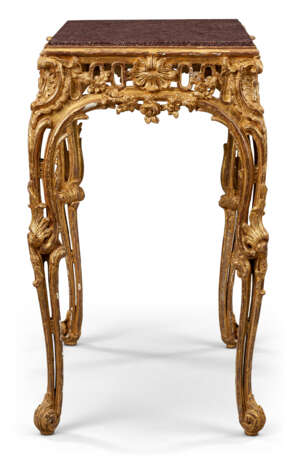 AN EARLY LOUIS XV GILTWOOD CENTER TABLE - Foto 3