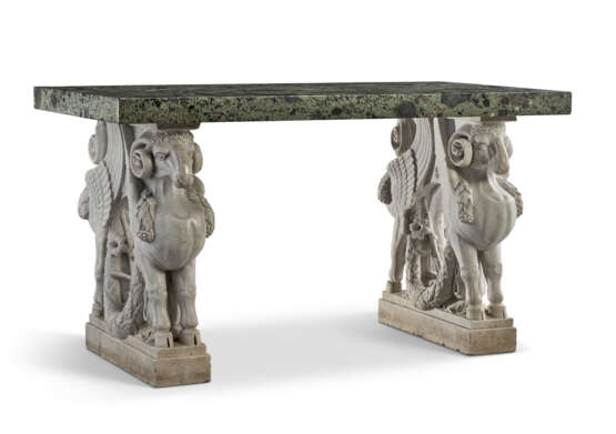 A MARBLE AND VERDE ANTICO SIDE TABLE - photo 6