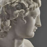 AN ITALIAN WHITE MARBLE BUST OF ANTINOUS AS DIONYSUS - photo 7