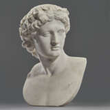 AN ITALIAN WHITE MARBLE BUST OF ANTINOUS AS DIONYSUS - фото 11