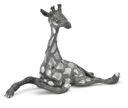 AN ITALIAN SILVER FIGURE OF A GIRAFFE - Foto 1