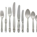 A DANISH SILVER FLATWARE SERVICE - photo 1