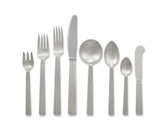 A DANISH SILVER FLATWARE SERVICE - photo 1