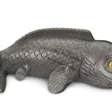 A LARGE GEM-SET AND GUILLOCHÉ ENAMEL OBSIDIAN MODEL OF A CARP [KOI] - photo 2