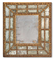 A SPANISH GILTWOOD MIRROR