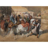 FABER DU FAUR, OTTO VON ( 1828-1901), "Marokkaner zu Pferd " - Foto 1