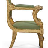 A PAIR OF ITALIAN CARVED GILTWOOD ARMCHAIRS - фото 6