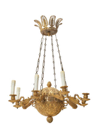 A RUSSIAN ORMOLU EIGHT-LIGHT CHANDELIER - photo 3