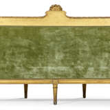 A FRENCH GILTWOOD AND GRAY-PAINTED CANAPE - фото 4