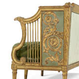 A FRENCH GILTWOOD AND GRAY-PAINTED CANAPE - фото 9