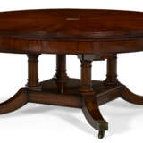 AN ENGLISH VICTORIAN MAHOGANY 'JUPE' STYLE EXTENSION DINING TABLE - photo 1