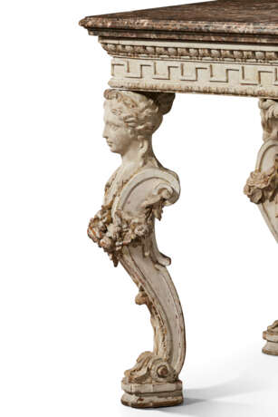 A GEORGE II WHITE-PAINTED SIDE TABLE - photo 4