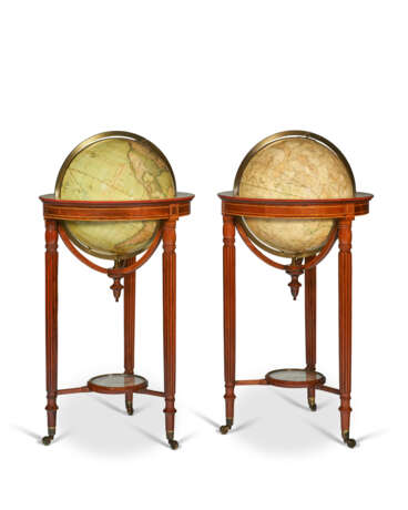 A PAIR OF GEORGE IV 18-INCH TERRESTRIAL AND CELESTIAL LIBRARY GLOBES - фото 3