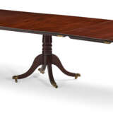 A GEORGE III MAHOGANY TRIPLE-PEDESTAL DINING TABLE - photo 1