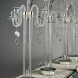 A SILVERED-METAL CUT MIRRORED-GLASS FOURTEEN LIGHT SURTOUT DE TABLE - photo 3