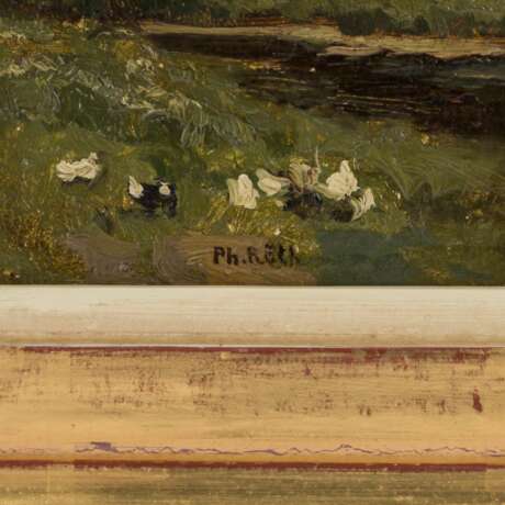 RÖTH, PHILIPP (1841-1921), "Flusspartie vor dem Dorfe" - фото 3
