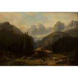 HENGSBACH, FRANZ (1814-1883), "Hirten vor der Alm in den Alpen", - Foto 1