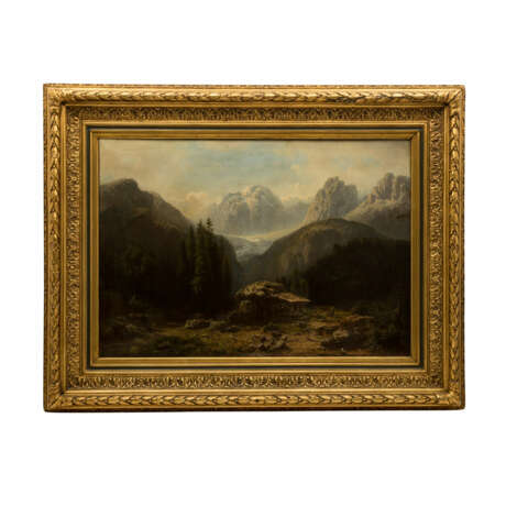 HENGSBACH, FRANZ (1814-1883), "Hirten vor der Alm in den Alpen", - Foto 2