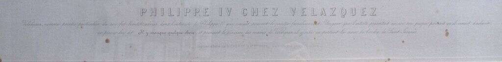 Philippe IV Chez Velazquez Engraving At the turn of the 18th -19th century - Foto 2